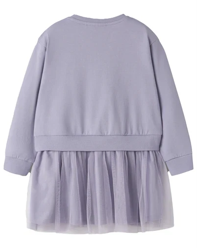 Name It - NMFArra Paw Sweat Kjole - Heirloom Lilac